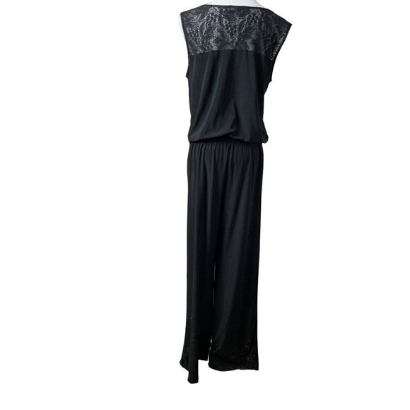 Ellen Tracy Black Jumpsuit. Sz M - Picture 2 of 3